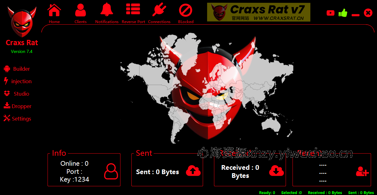 【心海资源】CraxsRat 7.4V3远控安卓手机远程控制